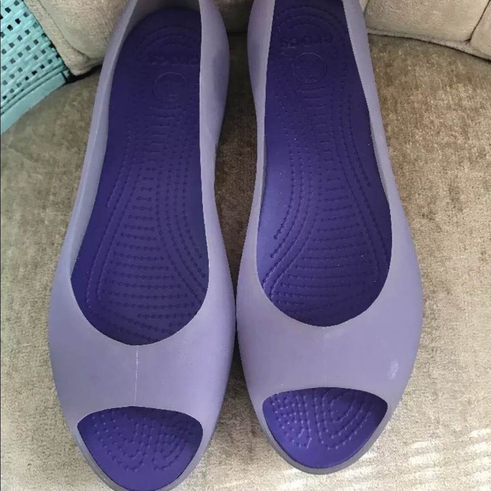 Crocs Purple Carliana Slip On Shoes